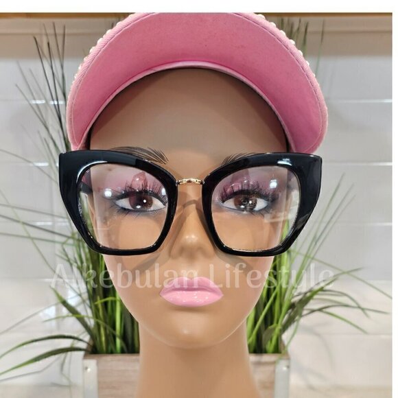 Women Oversized Square Blue Light Blocking Glasses - NEW - Picture 1 of 1